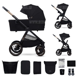 KINDERKRAFT universālie ratiņi 2IN1 NEA 2.0, midnight black