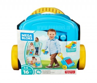 Mega Bloks тележка с конструктором 16 дет., FLT37
