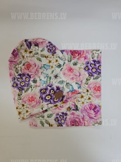 Pavasara komplekts cepure +tuneļšalle