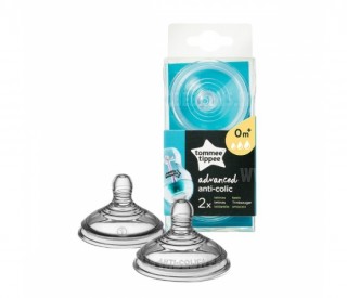  TOMMEE TIPPEE knupis ar maināmu plūsmu Anti-Colic 2gb 421226 (5010415212269)