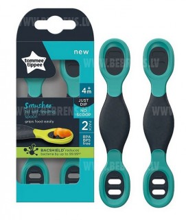 TOMMEE TIPPEE Smushee первые ложечки 2 шт., 4м+, mix 44718610  (5010415471864)