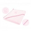Dvielis ar kapuci PINK 80x80cm