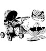 Кукольная коляска ALICE с аксессуарами 58042