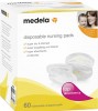 Medela Nursing Pads Art.008.0374 Одноразовые прокладки для бюстгальтера 60шт/уп. (7612367043359)