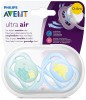 PHILIPS AVENT ULTRA AIR DECO Ortodontiskas formas silikona māneklis, 0-6M, 2gab, SCF344/20 (8710103845997)